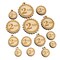 Second 2nd Place Circle Award Mini Wood Shape Charms Jewelry DIY Craft